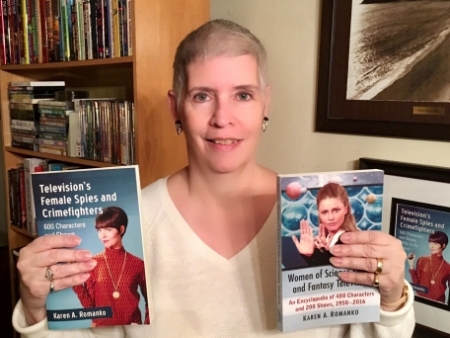 Karen with her two McFarland books